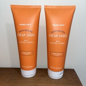 2X Trader Joe's Honey Mango Moisturizing Cream Shave Shaving Lotion 16oz
